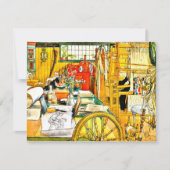 Carl Larsson - Der Workshop Karte (Vorderseite)