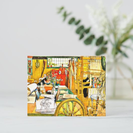 Carl Larsson - Der Workshop Karte (Stehend Vorderseite)