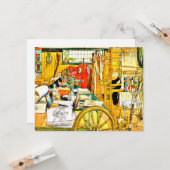 Carl Larsson - Der Workshop Karte (Vorderseite/Rückseite Beispiel)
