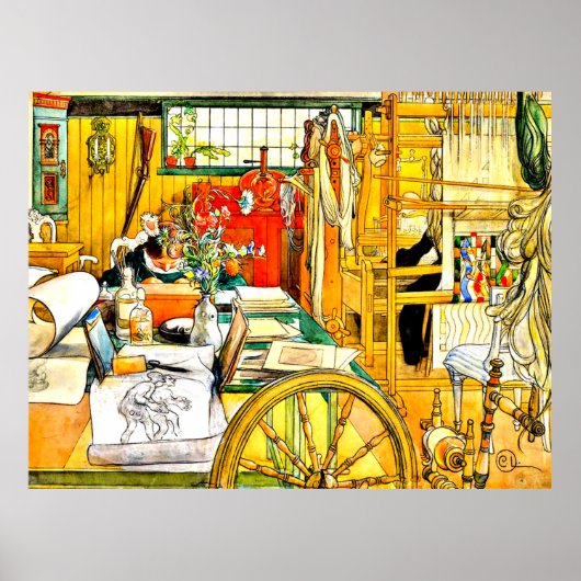 Carl Larsson - Der Workshop Poster (Vorne)