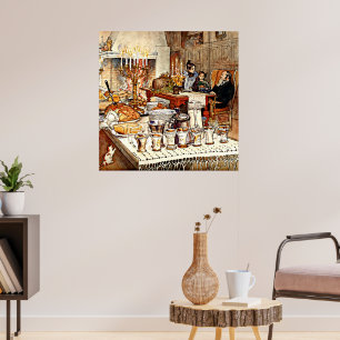Carl Larsson: Details zum Heiligabend, Poster