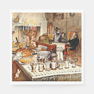 Carl Larsson: Details zum Heiligabend, Serviette