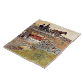 Carl Larsson - Die Brücke Fliese (Seite)