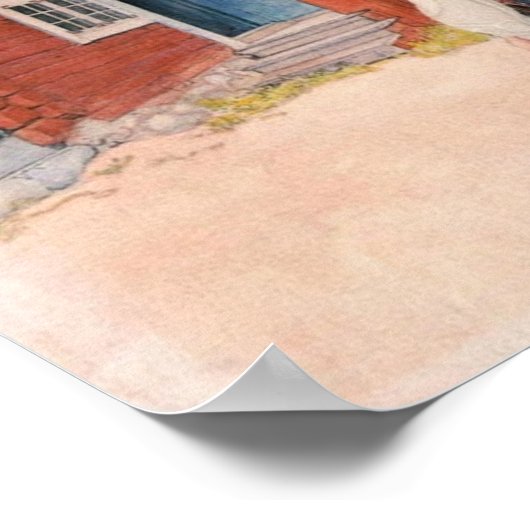 Carl Larsson Die Falun-Zuhause Poster (Ecke)