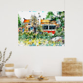 Carl Larsson - Die Hütte, Poster (Küche)