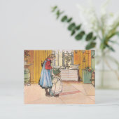 Carl Larsson - Die Küche 1898 Postkarte (Stehend Vorderseite)