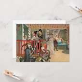 Carl Larsson - Ein Tag der Feier Karte (Vorderseite/Rückseite Beispiel)