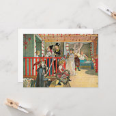 Carl Larsson - Ein Tag der Feier Karte (Vorderseite/Rückseite Beispiel)