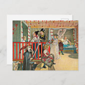 Carl Larsson - Ein Tag der Feier Postkarte (Vorne/Hinten)