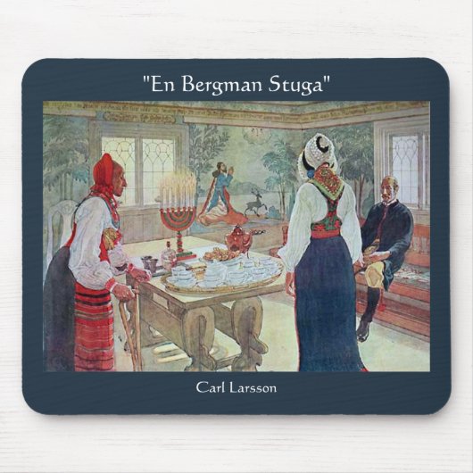 Carl Larsson En Bergman Stuga Mousepad (Vorne)