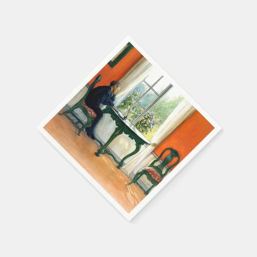 Carl Larsson - Erforderliche Lesart Serviette (Ecke)