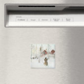 Carl Larsson Front Yard and Wash House Magnet (In Situ (Geschirrspüler))