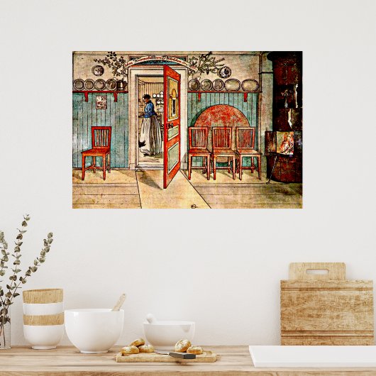 Carl Larsson Gemälde: Alte Anna Poster (Küche)