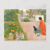 Carl Larsson Gemälde, Bridge Postkarte (Vorderseite)