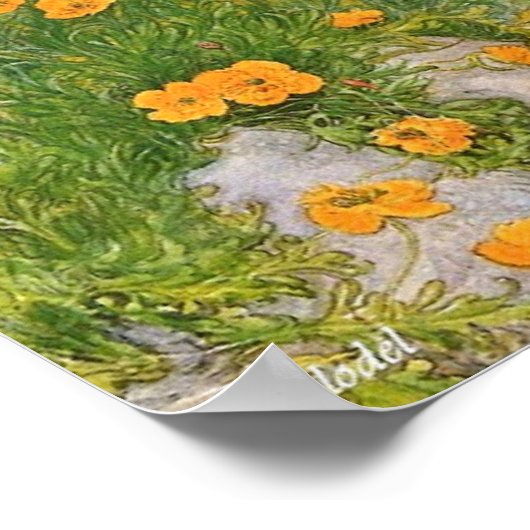 Carl Larsson Gemälde, Brücke. Poster (Ecke)