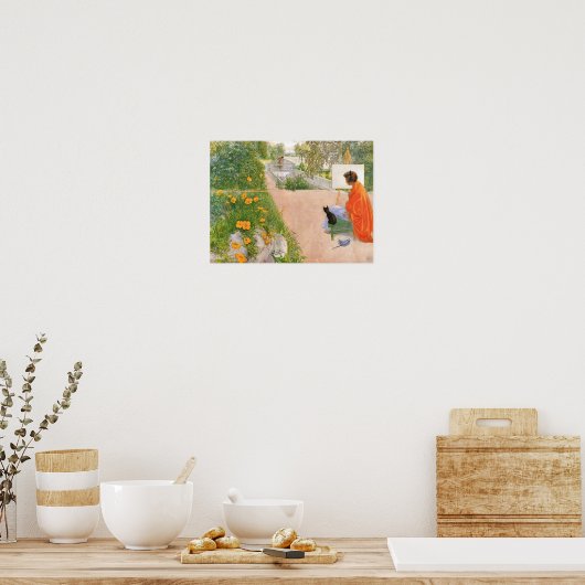 Carl Larsson Gemälde, Brücke. Poster (Küche)