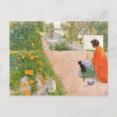 Carl Larsson Gemälde, Brücke Postkarte (Vorderseite)