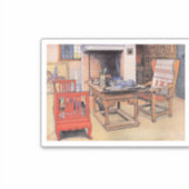 Carl Larsson Gemälde, Flüchtige Blick-a-Boo, Aufkleber (Vorderseite)