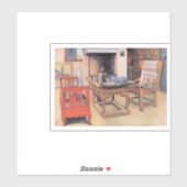 Carl Larsson Gemälde, Flüchtige Blick-a-Boo, Aufkleber (Blatt)