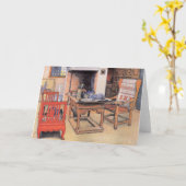 Carl Larsson Gemälde, Flüchtige Blick-a-Boo, Karte (Gelbe Blume)