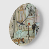 Carl Larsson Gemälde, Lazy Nook, Große Wanduhr (Winkel)