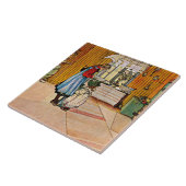 Carl Larsson Gemälde, The Kitchen, Fliese (Seite)