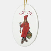 Carl Larsson-Gott Jul mit Brita - frohe Keramik Ornament (Links)