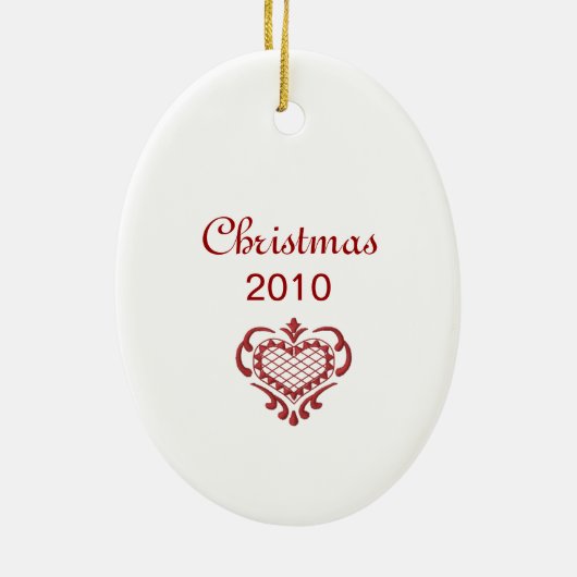 Carl Larsson-Gott Jul mit Brita - frohe Keramik Ornament (Hinten)