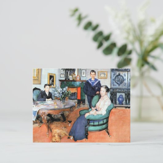 Carl Larsson - Hakon, Daga und Edgar, Postkarte (Stehend Vorderseite)