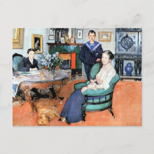 Carl Larsson - Hakon, Daga und Edgar, Postkarte (Vorderseite)