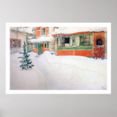 Carl Larsson Hütte in Snow Fine Art Print Poster (Vorne)