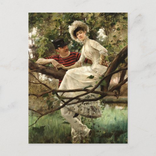 Carl Larsson - Idyll, Postkarte (Vorderseite)