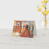 Carl Larsson - Karin Reading Karte (Gelbe Blume)