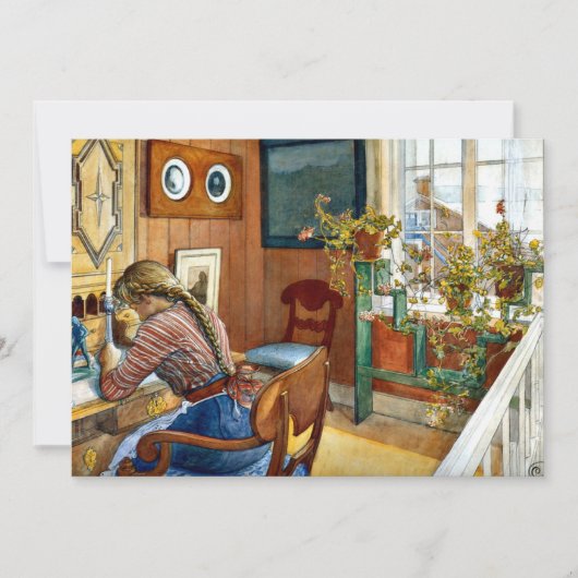Carl Larsson - Korrespondenz Karte (Vorderseite)