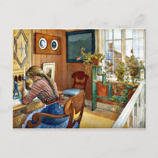 Carl Larsson - Korrespondenz Postkarte (Vorderseite)