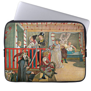 Carl Larsson Kunst: Ein Tag der Feier Laptopschutzhülle