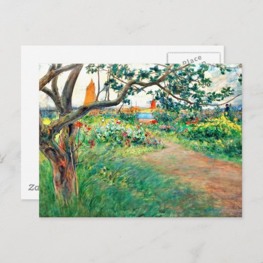 Carl Larsson Kunst: Landschaft am Marstrand Postkarte (Vorne/Hinten)