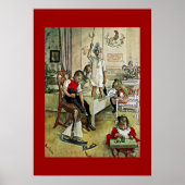 Carl Larsson Kunst: Weihnachtsmorgen, Poster (Vorne)