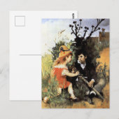 Carl Larsson Kunstwerk, Clair Obscur,  Postkarte (Vorne/Hinten)