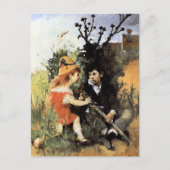 Carl Larsson Kunstwerk, Clair Obscur,  Postkarte (Vorderseite)