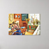 Carl Larsson Kunstwerk, Korrespondenz, Leinwanddruck (Vorderseite)