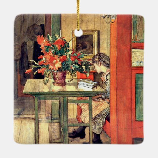 Carl Larsson - Lisbeth Reading, Keramikornament (Rückseite)