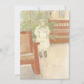 Carl Larsson - Mädchen und Schaukelstuhl Einladung (Vorderseite)