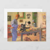 Carl Larsson, Malerei, My Acid Workshop, Postkarte (Vorne/Hinten)