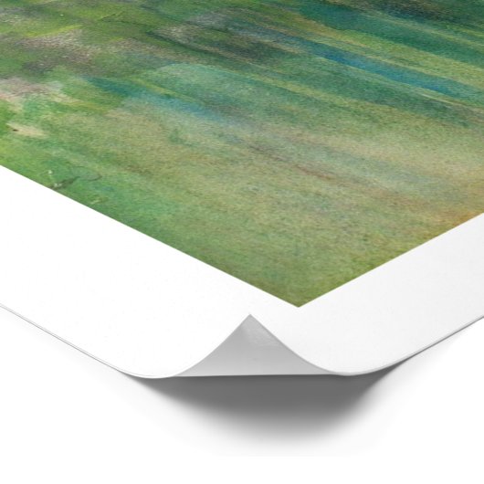 Carl Larsson Mittelalterliche Brücke bei Gretz Pri Poster (Ecke)