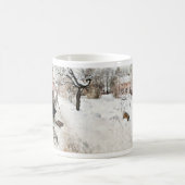 Carl Larsson Open-Air-Malerin. Wintermotiv Kaffeetasse (Mittel)