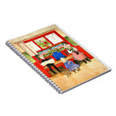 Carl Larsson - Papa, Mama, Child, Fine Art Notizblock (Rechte Seite)