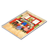 Carl Larsson - Papa, Mama, Child, Fine Art Notizblock (Linke Seite)