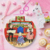 Carl Larsson - Papa, Mama, Child, Fine Art Pappteller (Party)