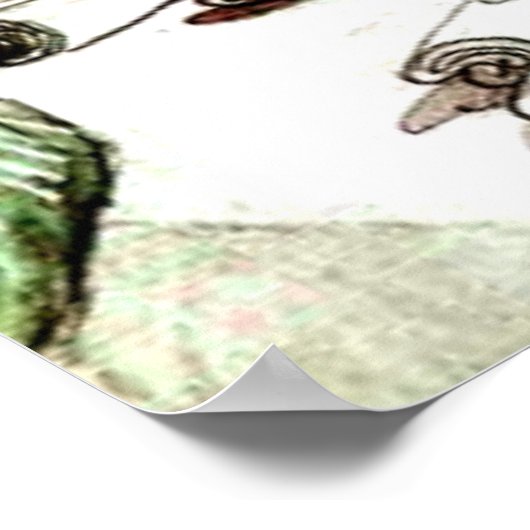 Carl Larsson - Rund um die Lampe Poster (Ecke)